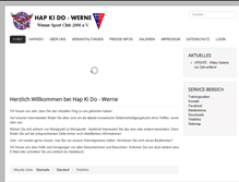 Tablet Screenshot of hapkido-werne.de